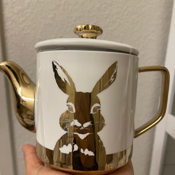Other - gold and white rabbit mug set